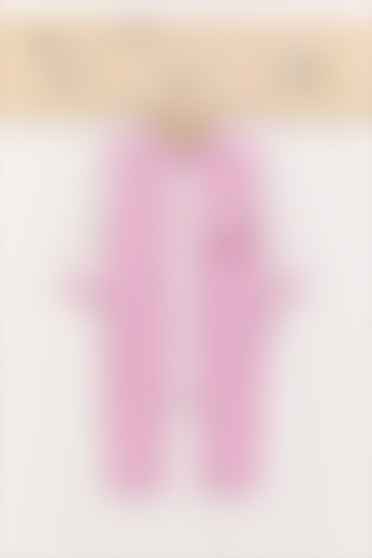 U.S. Polo Assn - U.S. Polo Assn Toz Pembe Kız Bebek Uzun Kol Tulum