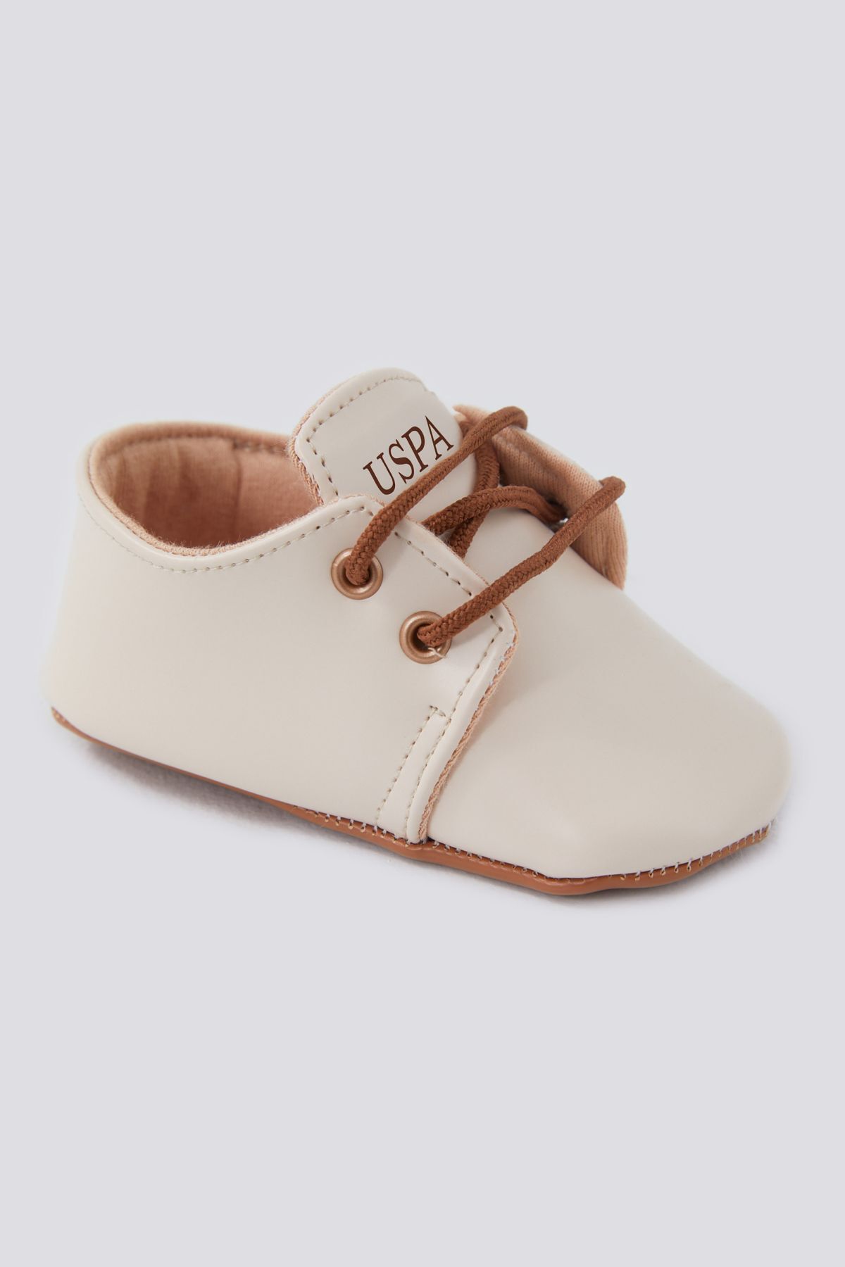 U.S. Polo Assn - U.S. Polo Assn Erkek Bebek Krem Ayakkabı