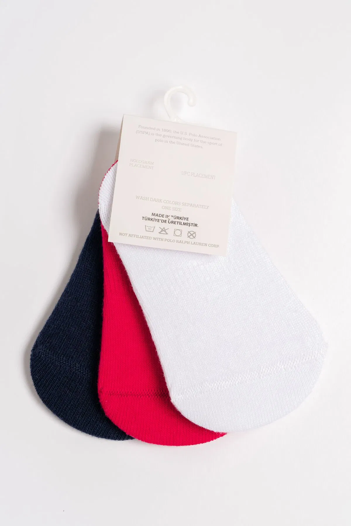 U.S. Polo Assn Bebek - U.S. Polo Assn Bebek ERKEK BEBEK BEYAZ/LACİVERT/KIRMIZI Bebek Corap (1)