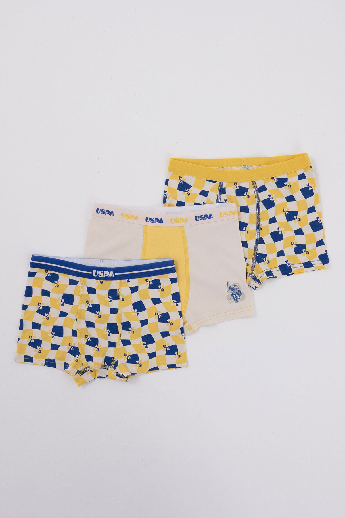 U.S. Polo Assn - U.S. Polo Assn. Erkek Çocuk Krem Boxer