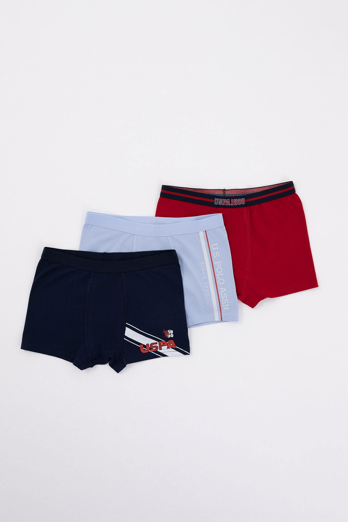 U.S. Polo Assn - U.S. Polo Assn. Erkek Çocuk Mavi Boxer