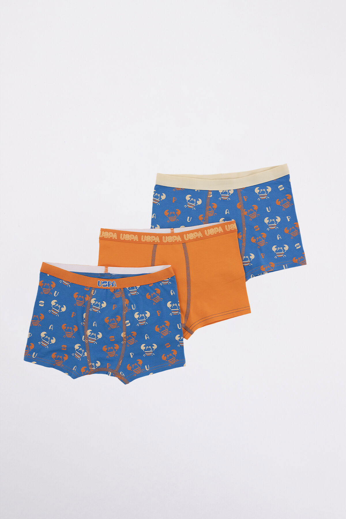 U.S. Polo Assn - U.S. Polo Assn. Erkek Çocuk Turuncu Boxer