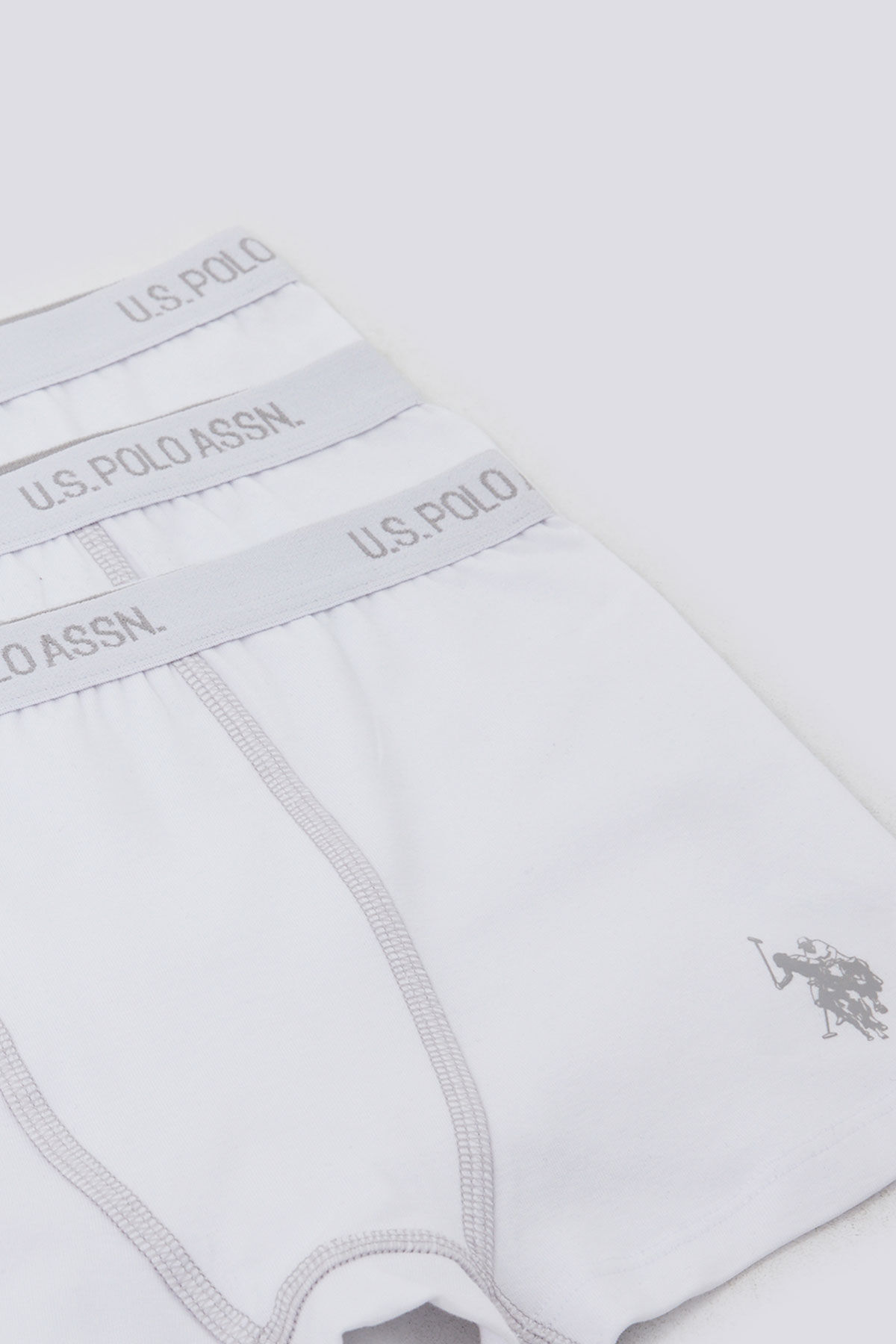 U.S. Polo Assn - U.S. Polo Assn. Erkek Çocuk Beyaz Boxer (1)