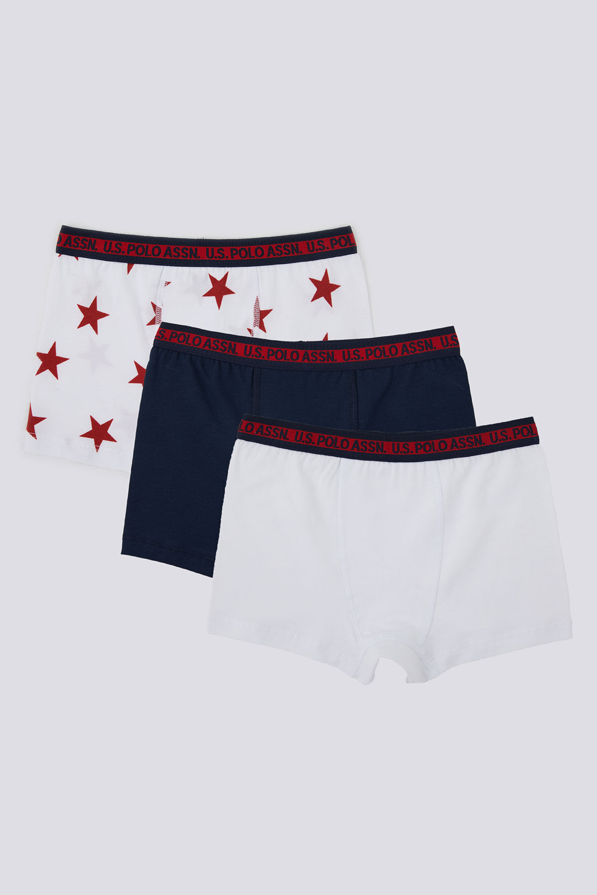 U.S. Polo Assn - U.S. Polo Assn. Erkek Çocuk Beyaz Boxer