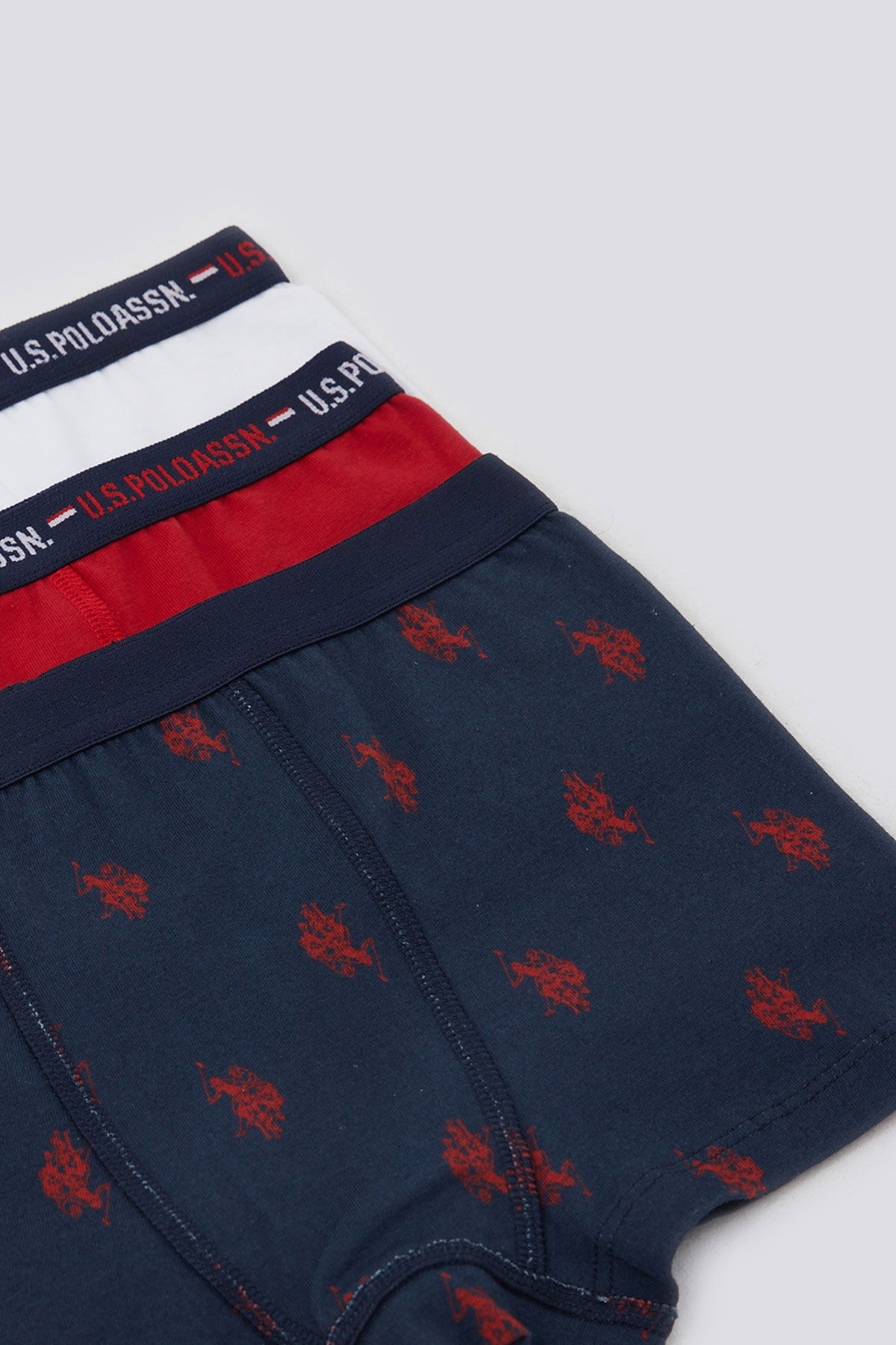 U.S. Polo Assn - U.S. Polo Assn. Erkek Çocuk Kırmızı Boxer (1)