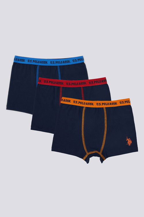 U.S. Polo Assn Erkek Çocuk 3'Lü Boxer