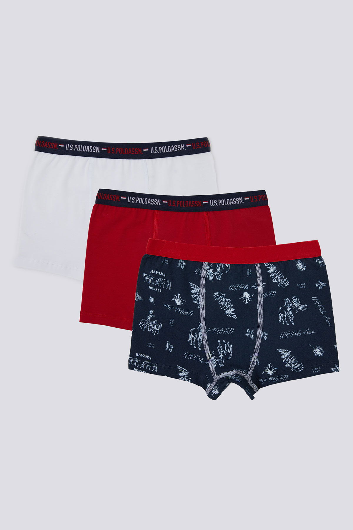 U.S. Polo Assn - U.S. Polo Assn. Erkek Çocuk Lacivert Boxer (1)