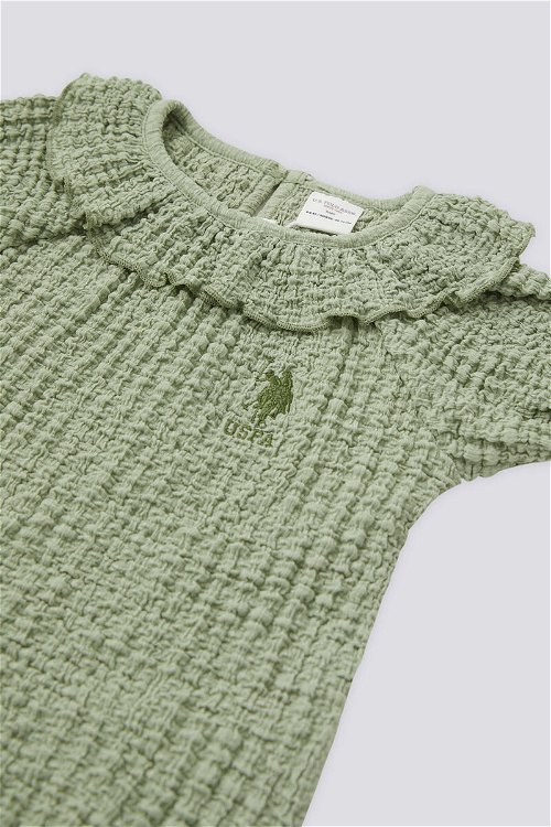 U.S. Polo Assn Shir Mint Kız Bebek Pijama Takımı