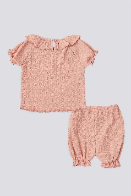 U.S. Polo Assn Pattern Pembe Kız Bebek Pijama Takımı