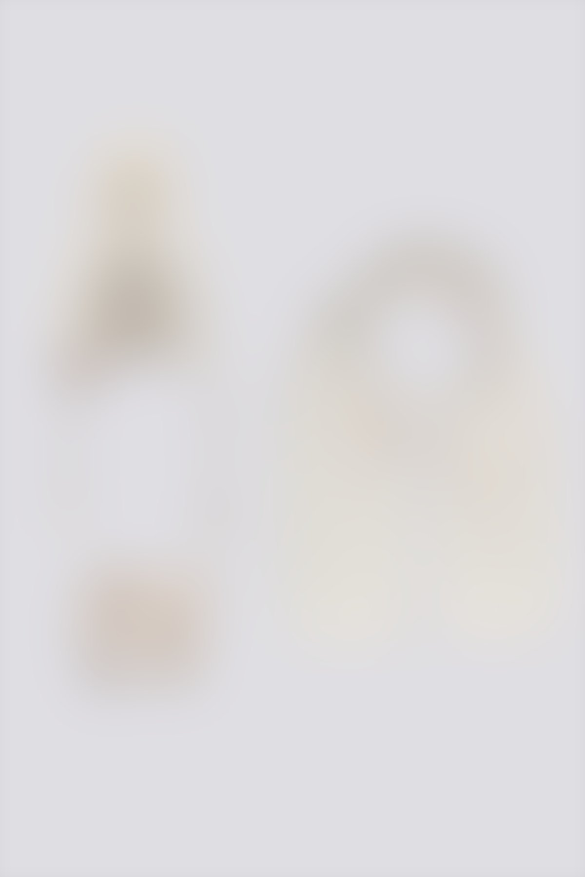 U.S. Polo Assn Bebek - U.S. Polo Assn Kız Bebek Ekru Atkı-Bere-Eldiven Seti