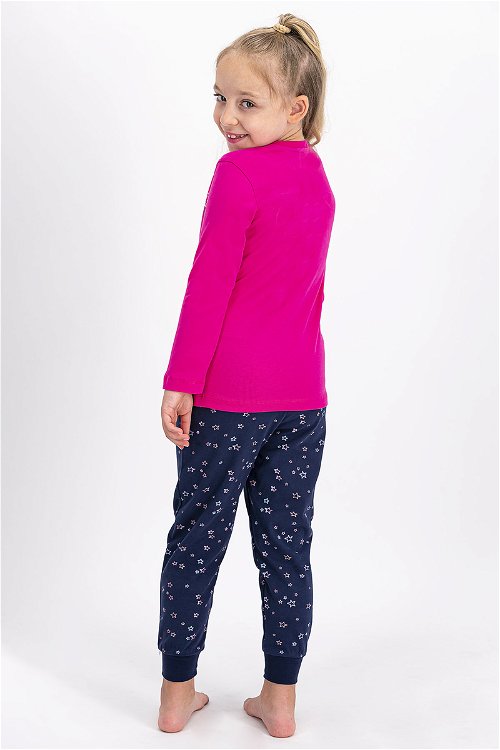 U.S. Polo Assn Lisanslı Fuşya Kız Çocuk Pijama Takımı