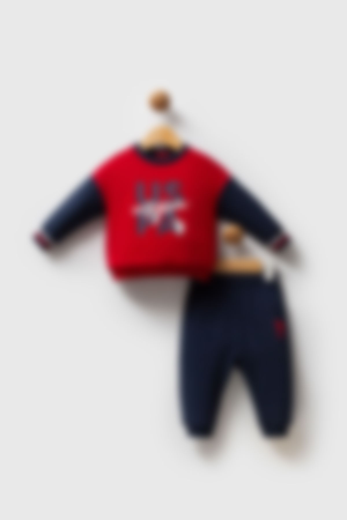 U.S. Polo Assn - U.S. Polo Assn Erkek Bebek Kırmızı Bebek Takımları