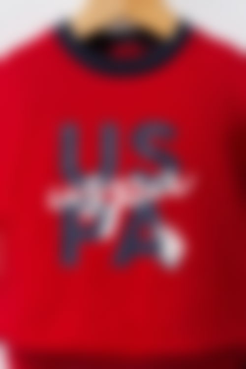 U.S. Polo Assn - U.S. Polo Assn Erkek Bebek Kırmızı Bebek Takımları