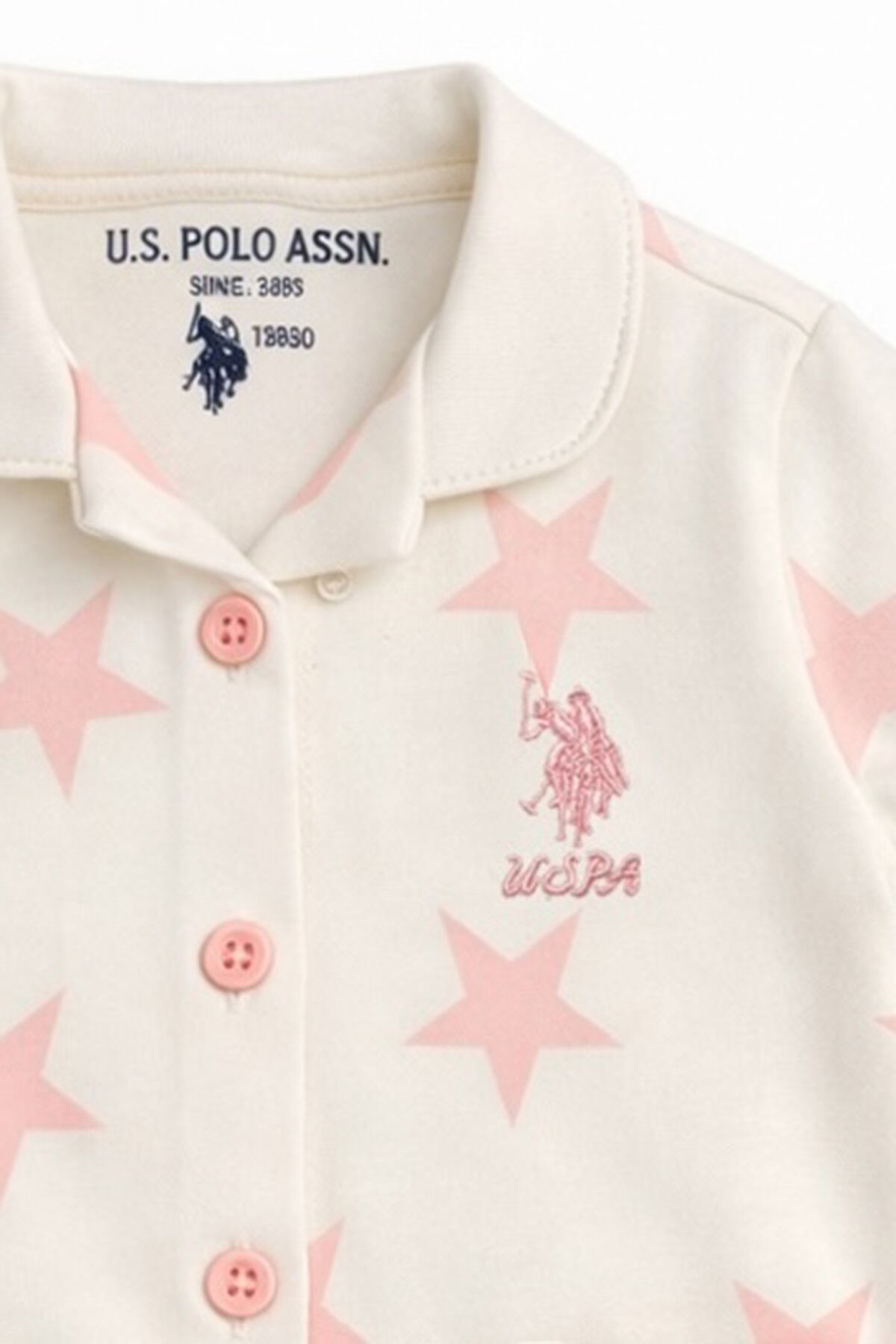 U.S. Polo Assn Bebek - U.S Polo Assn. Kız Bebek Beyaz 2'li Takım
