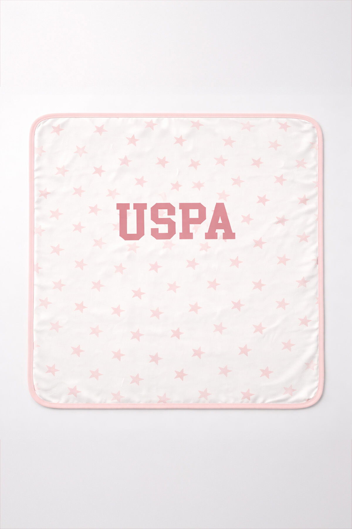 U.S. Polo Assn - U.S. Polo Assn Kız Bebek Beyaz Battaniye