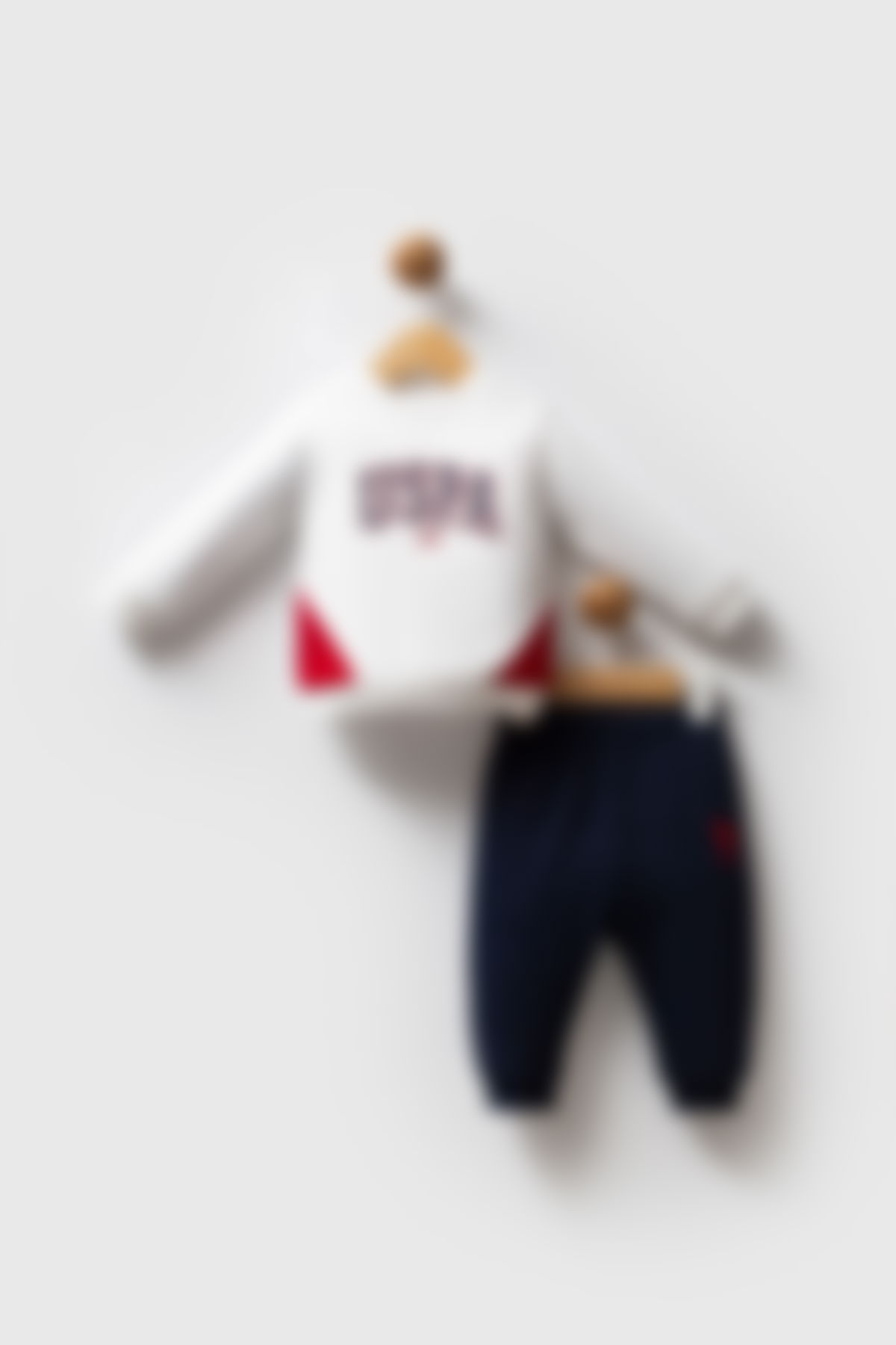U.S. Polo Assn - U.S. Polo Assn Erkek Bebek Beyaz Bebek Takımları