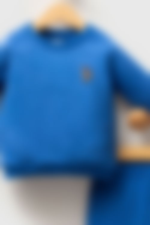 U.S. Polo Assn - U.S. Polo Assn Erkek Bebek Mavi Bebek Takımları