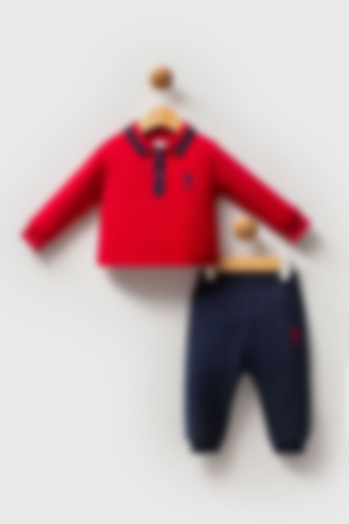 U.S. Polo Assn - U.S. Polo Assn Erkek Bebek Kırmızı Bebek Takımları