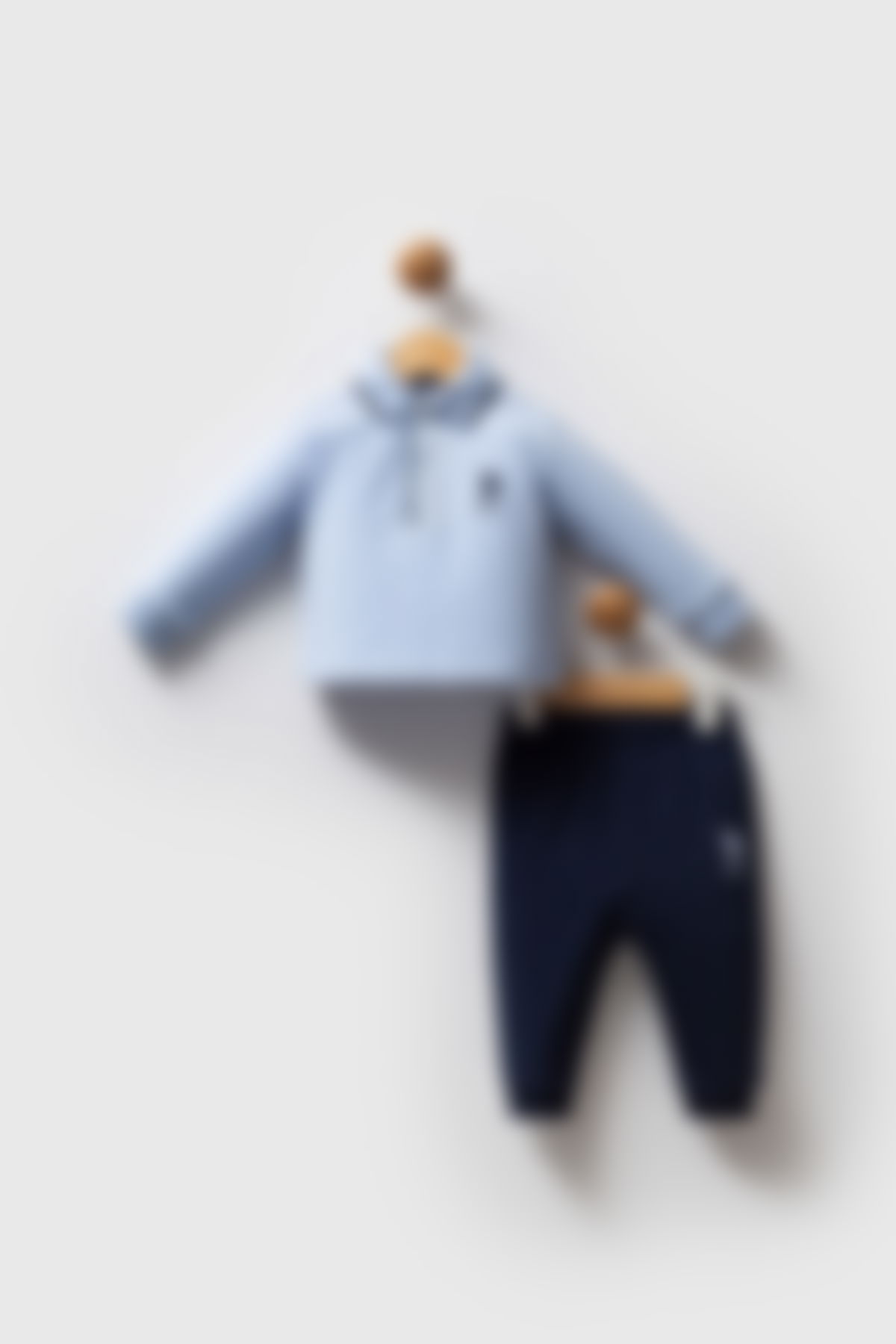 U.S. Polo Assn - U.S. Polo Assn Erkek Bebek Mavi Bebek Takımları