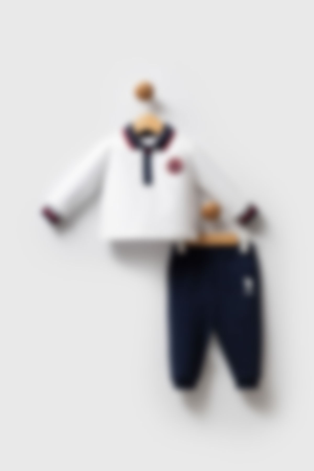 U.S. Polo Assn - U.S. Polo Assn Erkek Bebek Beyaz Bebek Takımları
