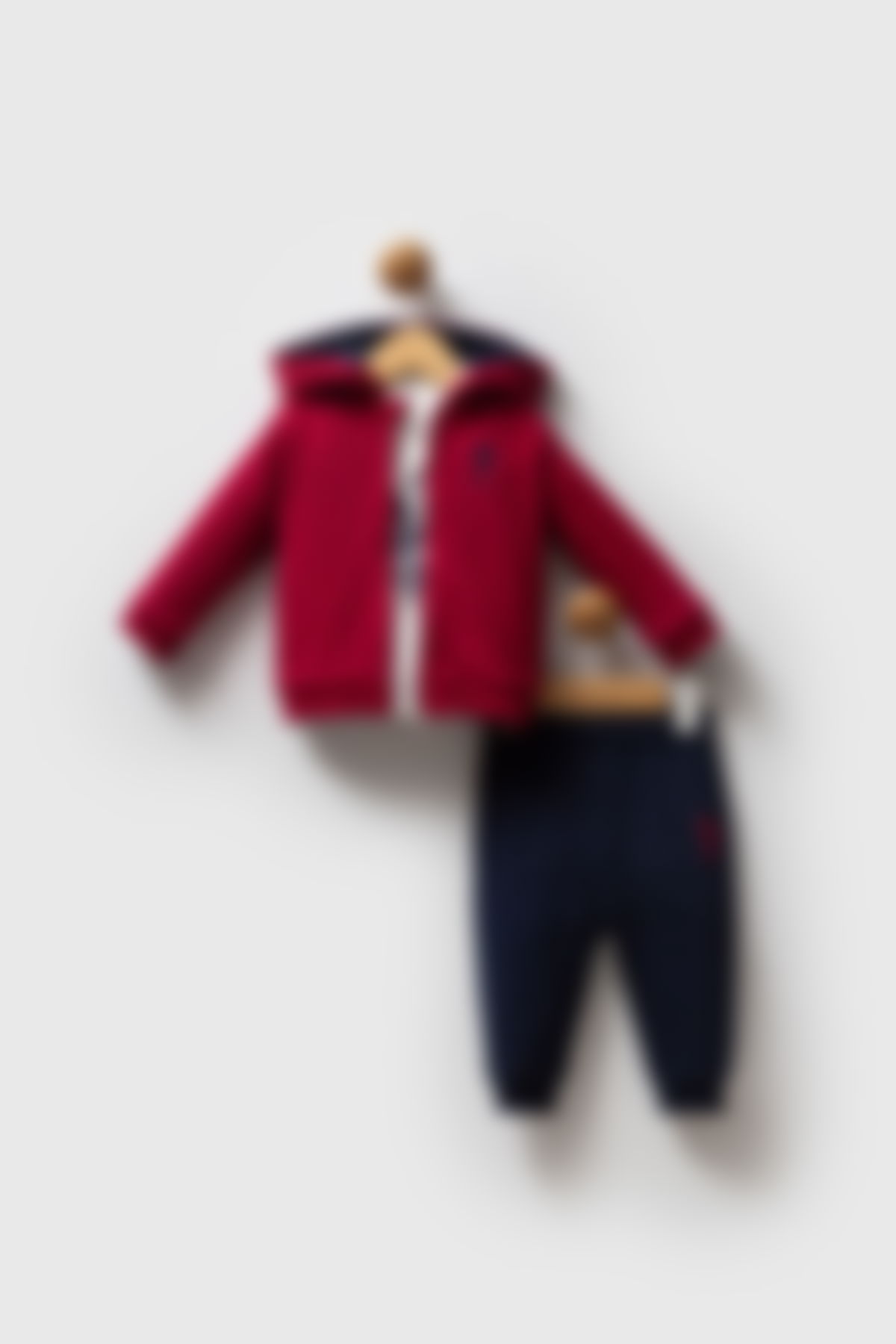 U.S. Polo Assn - U.S. Polo Assn Erkek Bebek Bordo Bebek Takımları