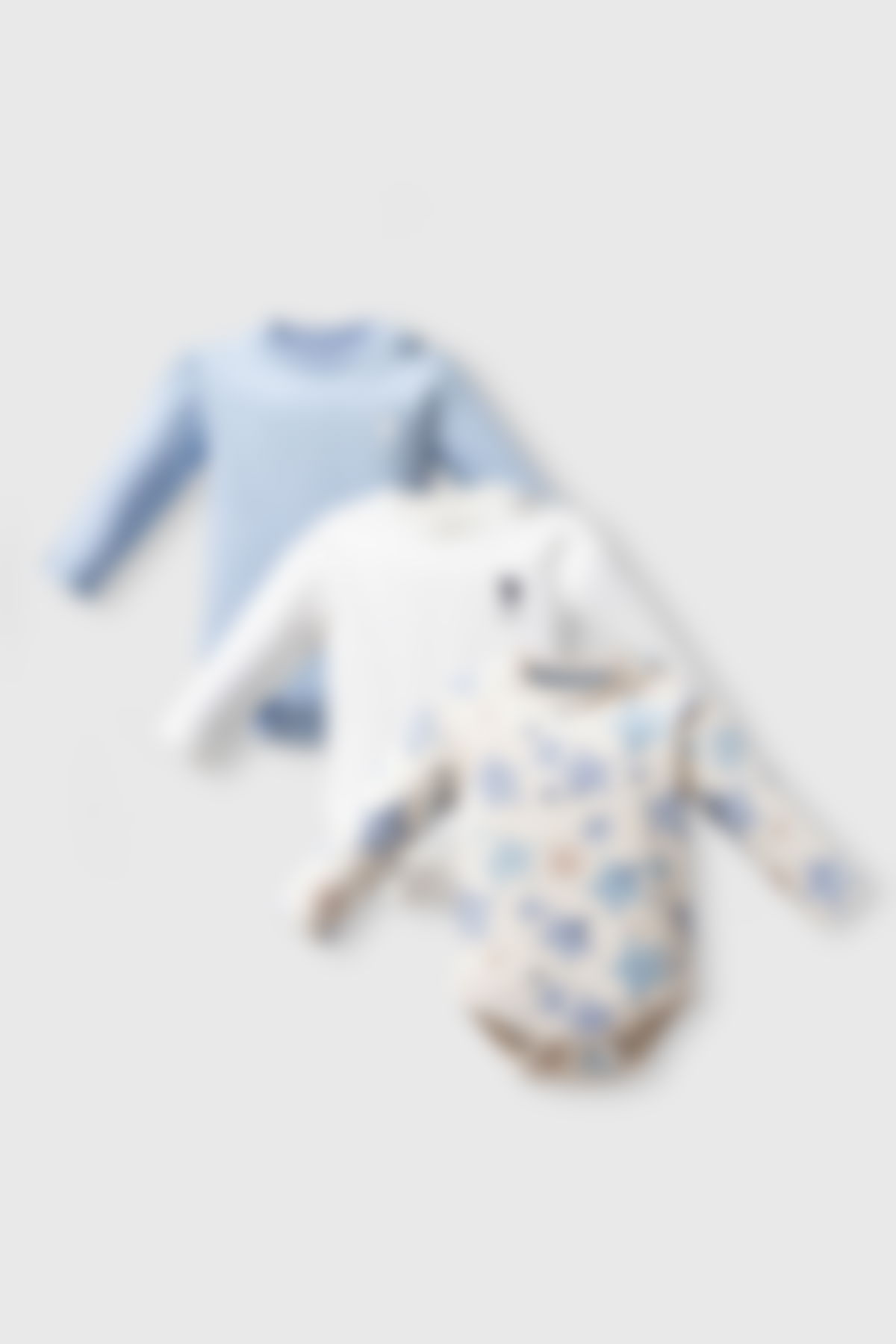 U.S. Polo Assn - U.S. Polo Assn Erkek Bebek Mavi 3'lü Badi Set
