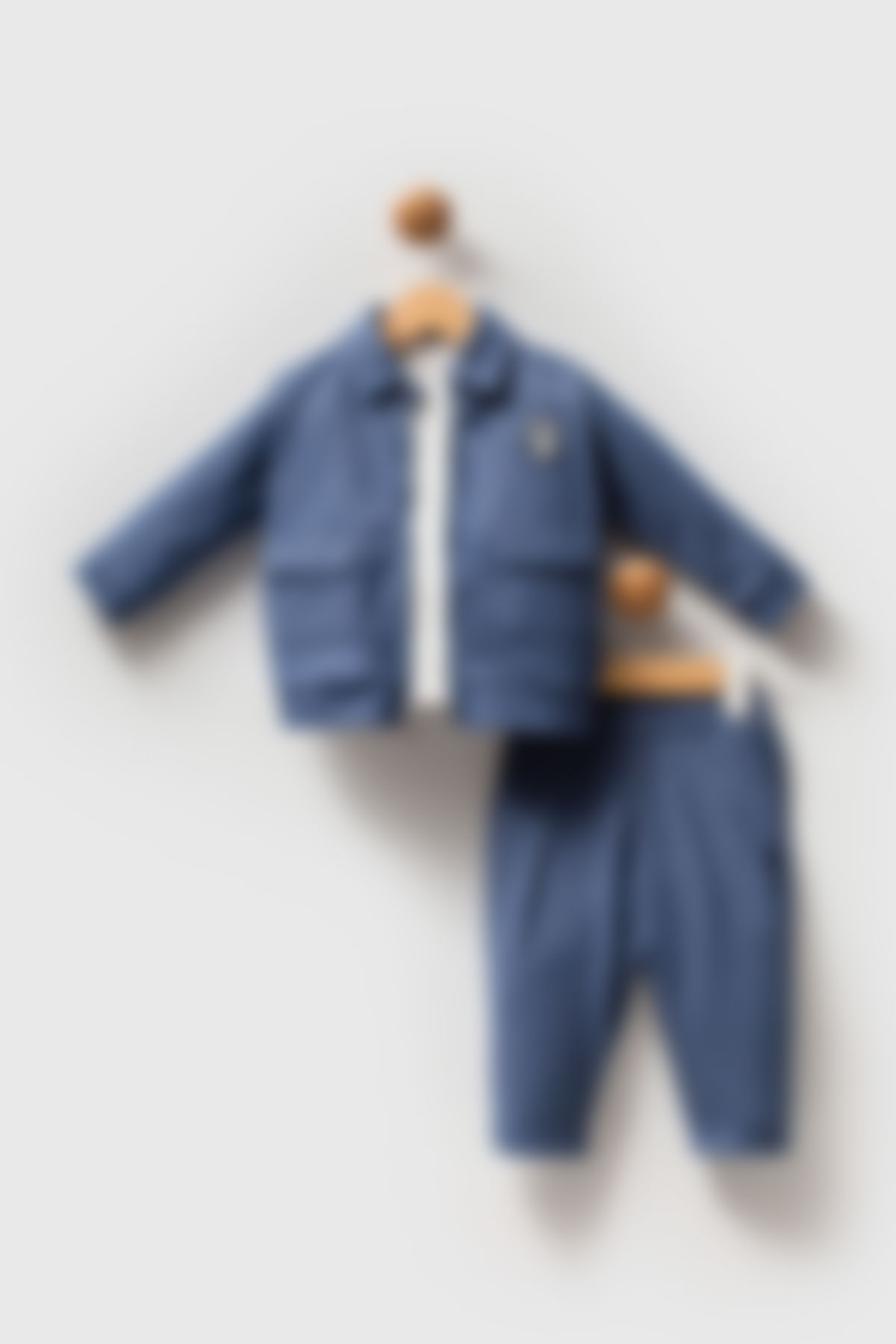 U.S. Polo Assn - U.S. Polo Assn Erkek Bebek Mavi Bebek Takımları