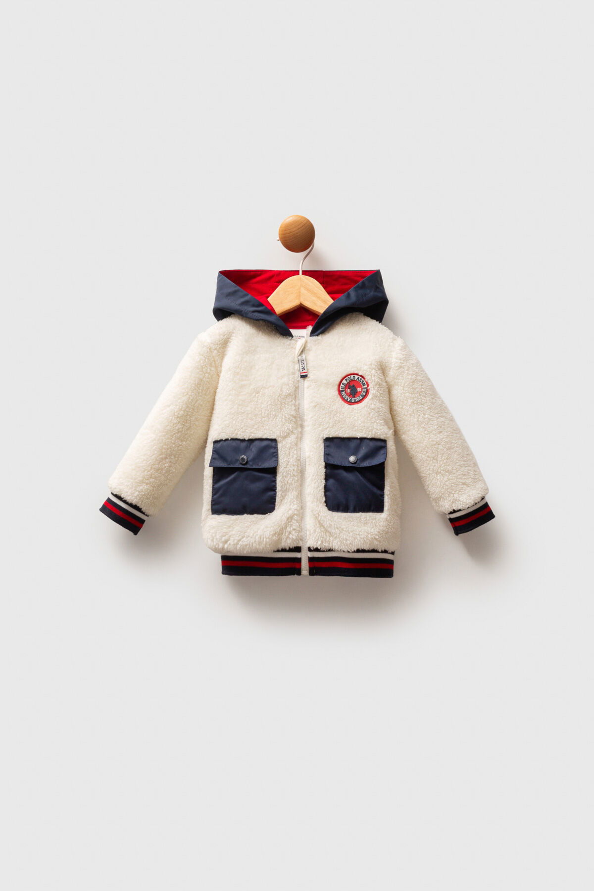 U.S. Polo Assn - U.S. Polo Assn Erkek Bebek Beyaz Mont U.S. Polo Assn - U.S. Polo Assn Erkek Bebek Beyaz Mont