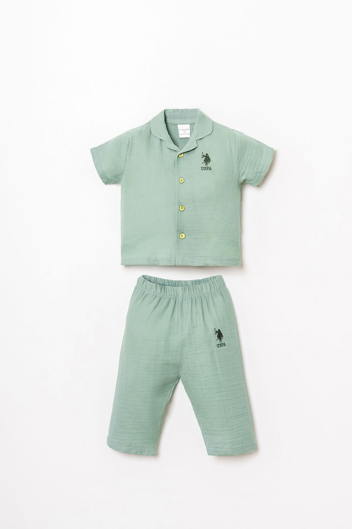 U.S. Polo Assn Bebek - U.S Polo Assn Erkek Bebek Yeşil 2'li Takım