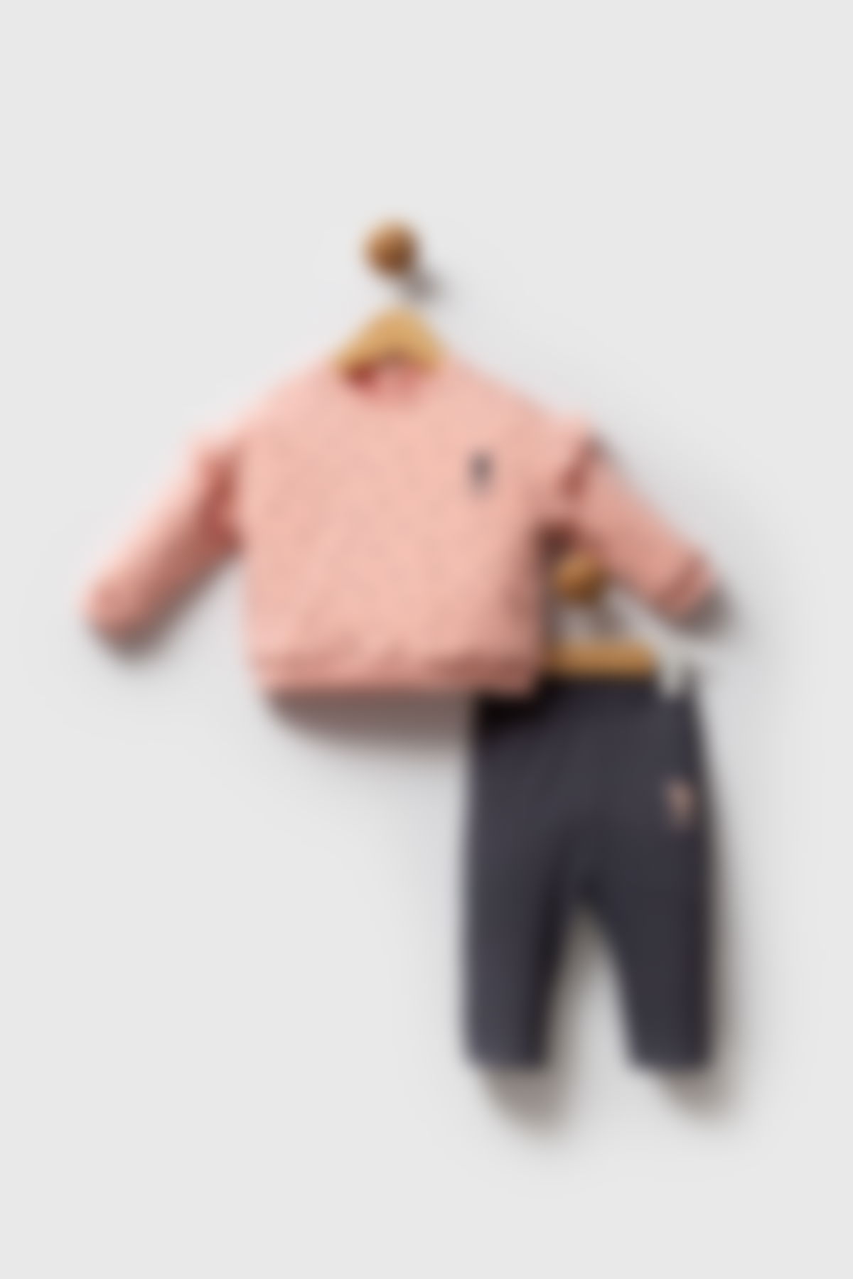U.S. Polo Assn - U.S. Polo Assn Kız Bebek Turuncu Bebek Takımları