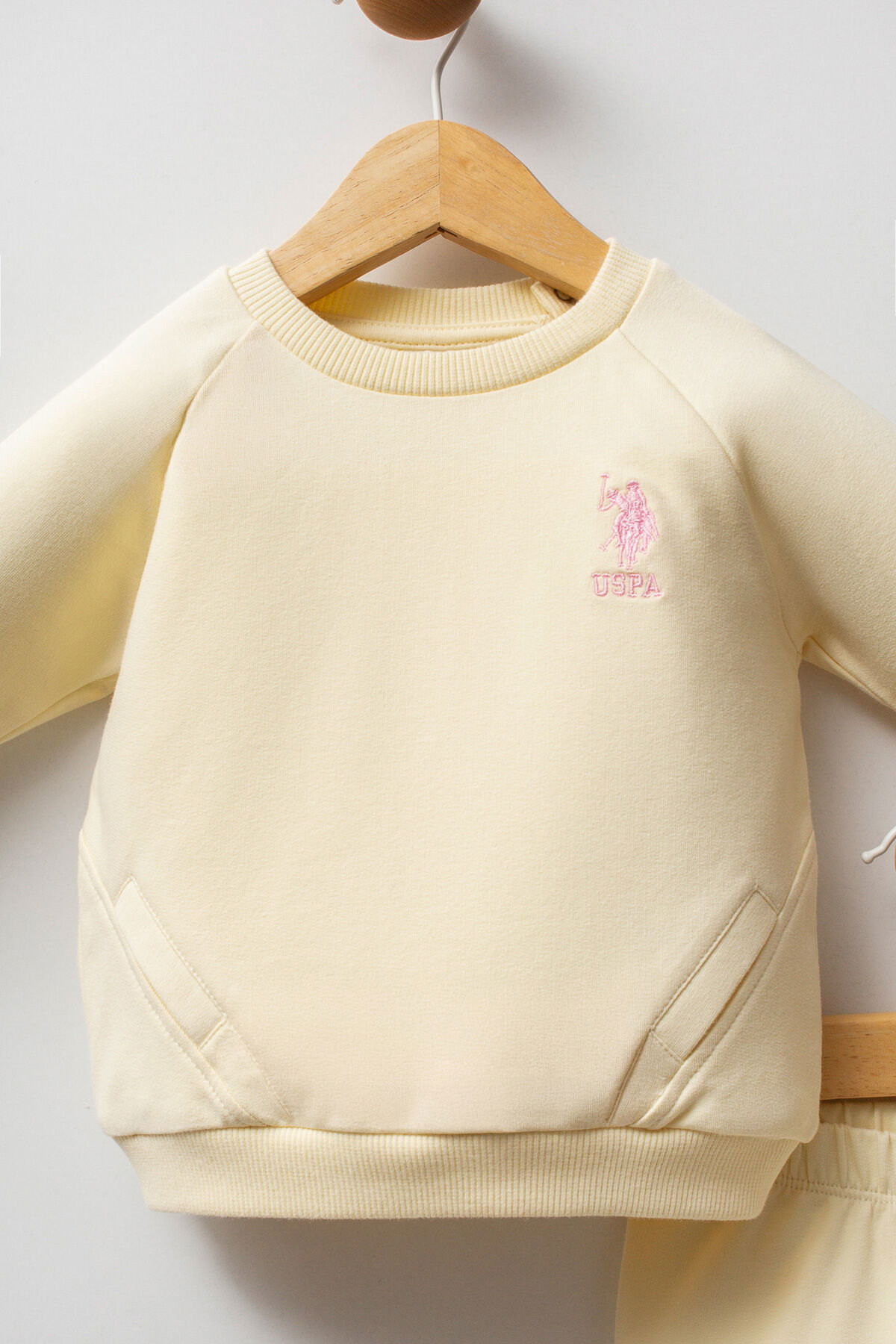 U.S. Polo Assn Bebek - U.S. Polo Assn Bebek Kız Bebek Limon 2'li Takım (1)