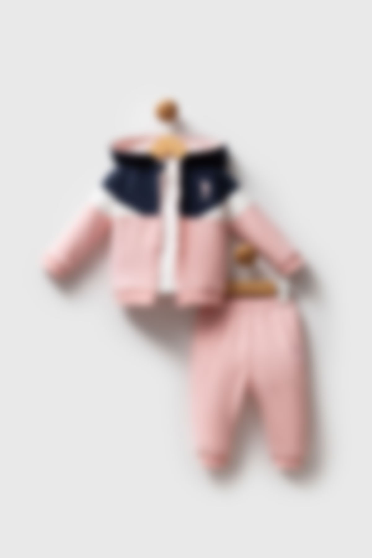 U.S. Polo Assn - U.S. Polo Assn Kız Bebek Pembe Bebek Takımları