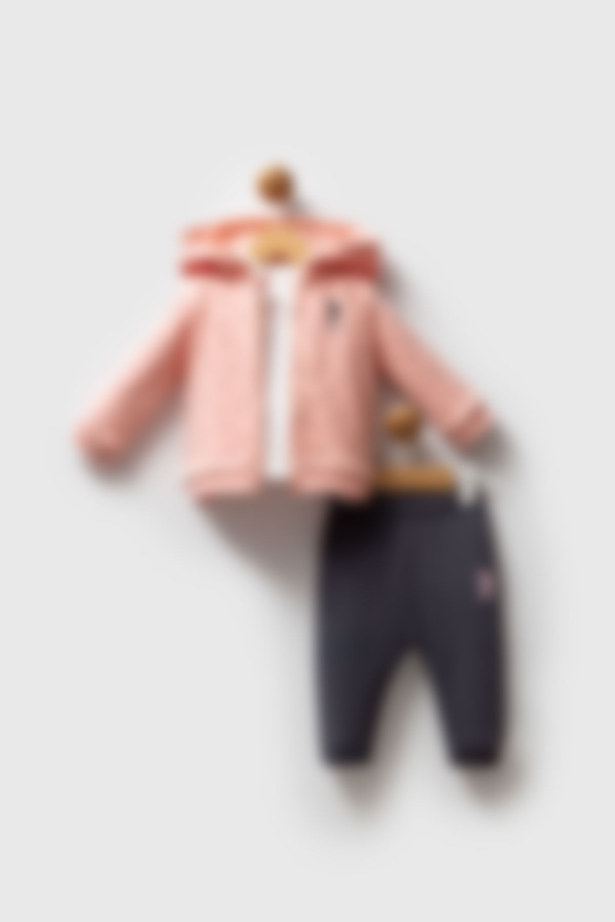 U.S. Polo Assn - U.S. Polo Assn Kız Bebek Turuncu Bebek Takımları