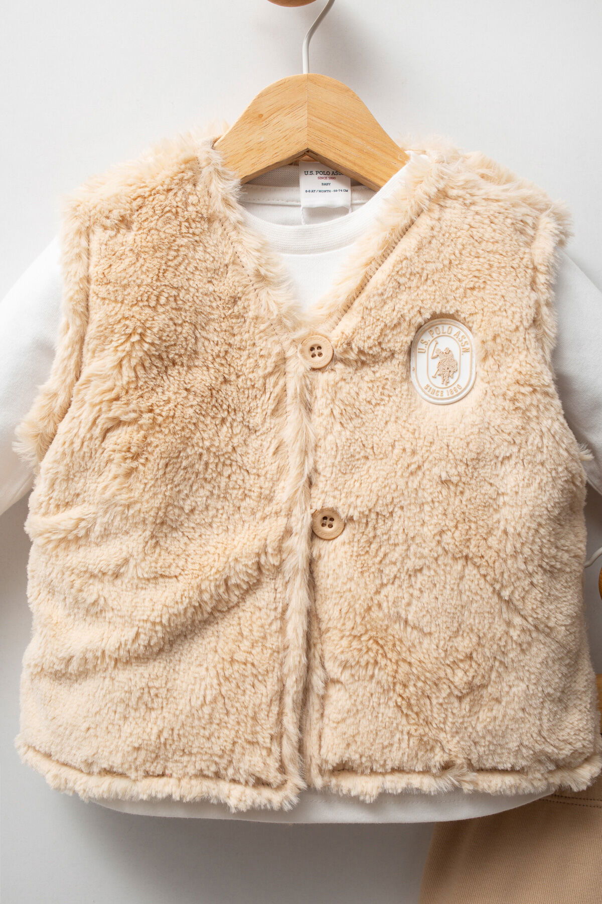 U.S. Polo Assn - U.S. Polo Assn Kız Bebek Bej Bebek Takımları (1) U.S. Polo Assn - U.S. Polo Assn Kız Bebek Bej Bebek Takımları (1)