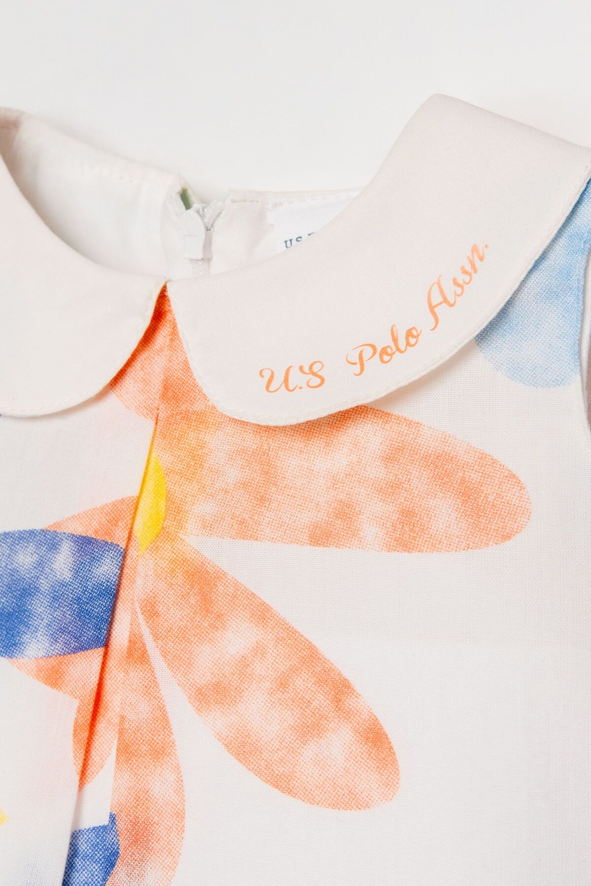 U.S. Polo Assn - U.S. Polo Assn. Kız Bebek Beyaz Elbise (1)