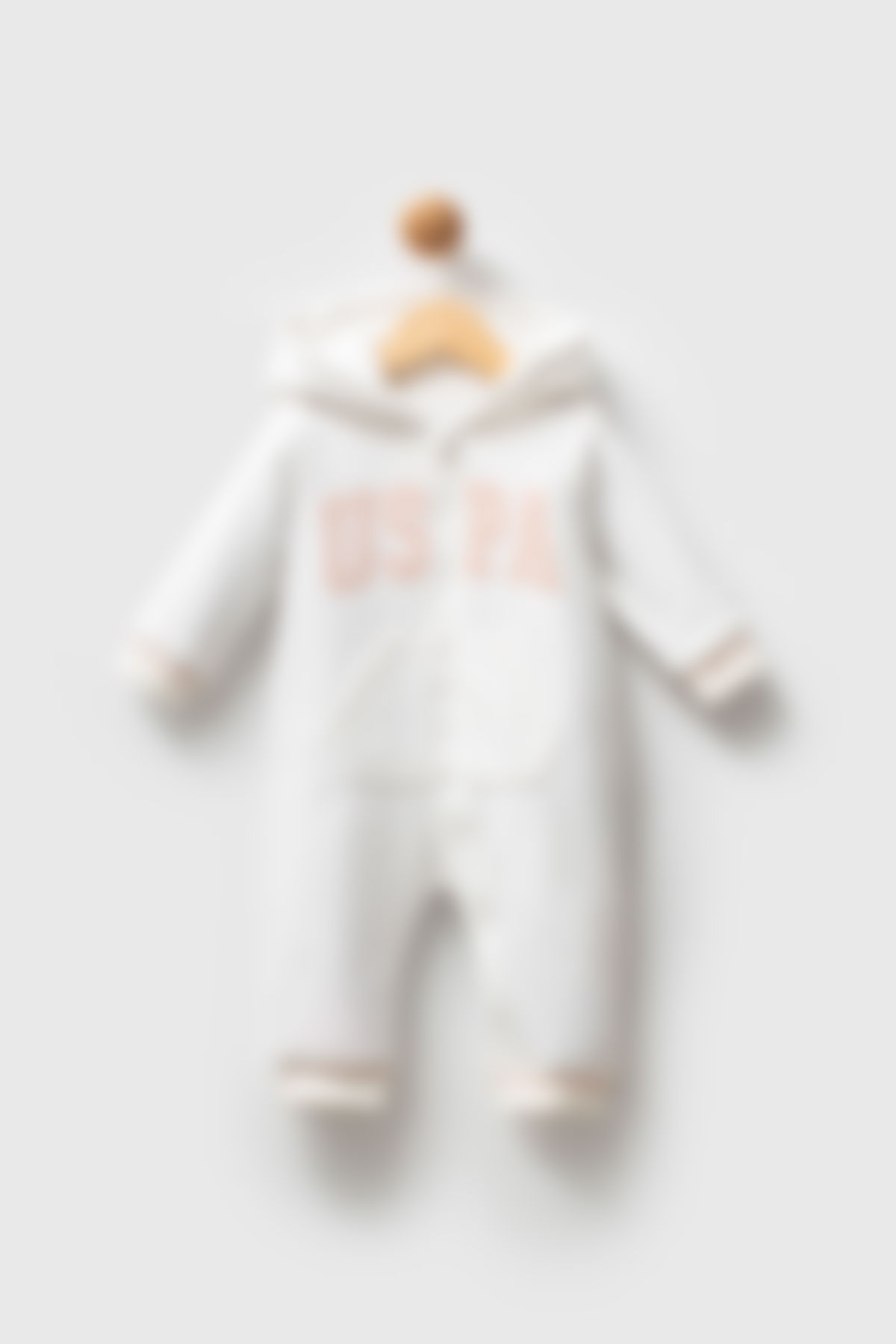U.S. Polo Assn - U.S. Polo Assn Kız Bebek Beyaz Tulum
