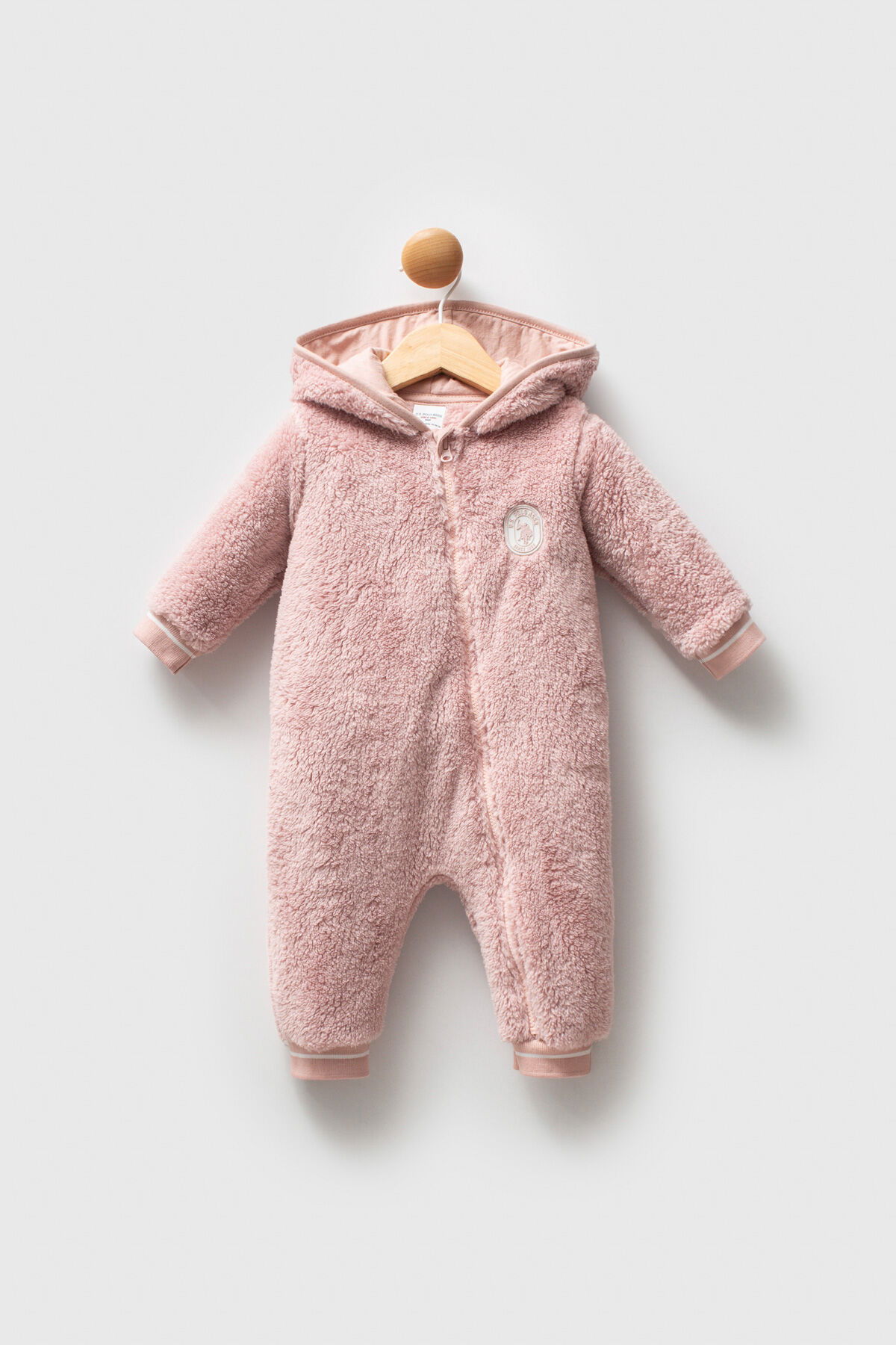 U.S. Polo Assn - U.S Polo Assn Kız Bebek Pembe Tulum