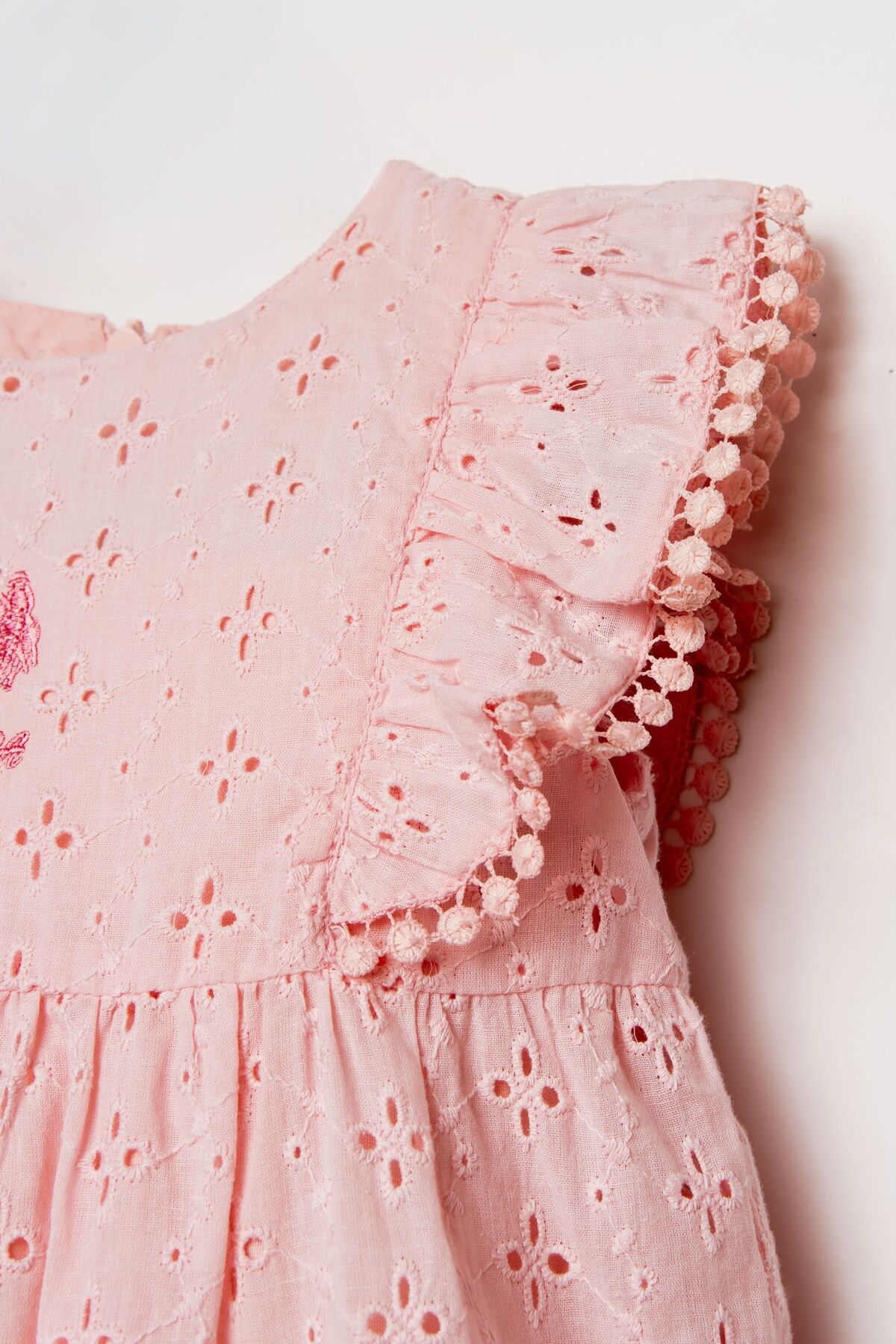 U.S. Polo Assn - U.S. Polo Assn. Kız Bebek Pembe Elbise (1)