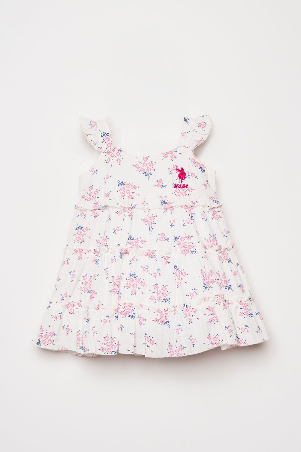 U.S. Polo Assn - U.S. Polo Assn. Kız Bebek Pembe Elbise