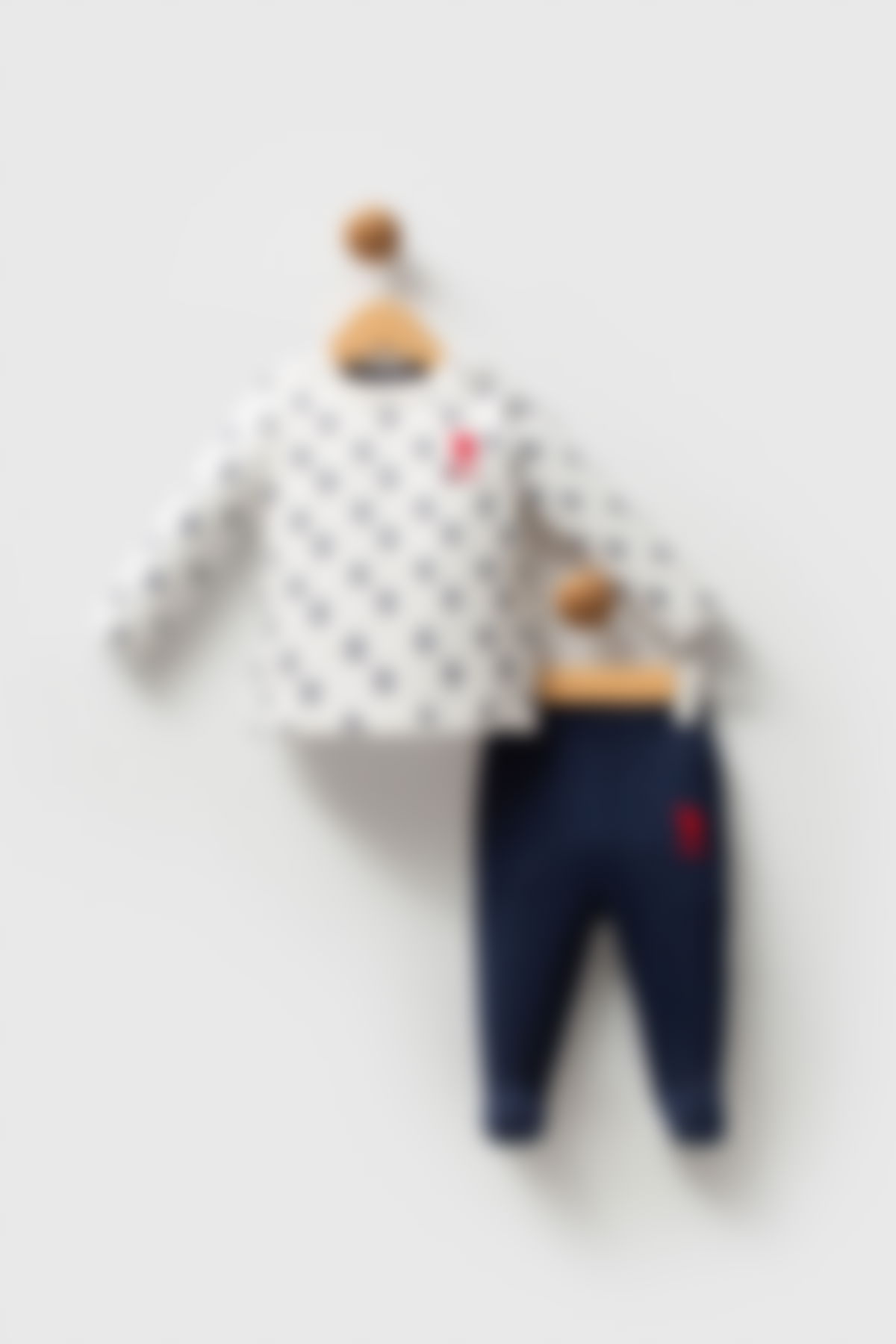 U.S. Polo Assn - U.S. Polo Assn Erkek Bebek Beyaz Bebek Takımları
