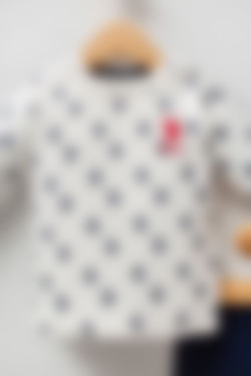 U.S. Polo Assn - U.S. Polo Assn Erkek Bebek Beyaz Bebek Takımları