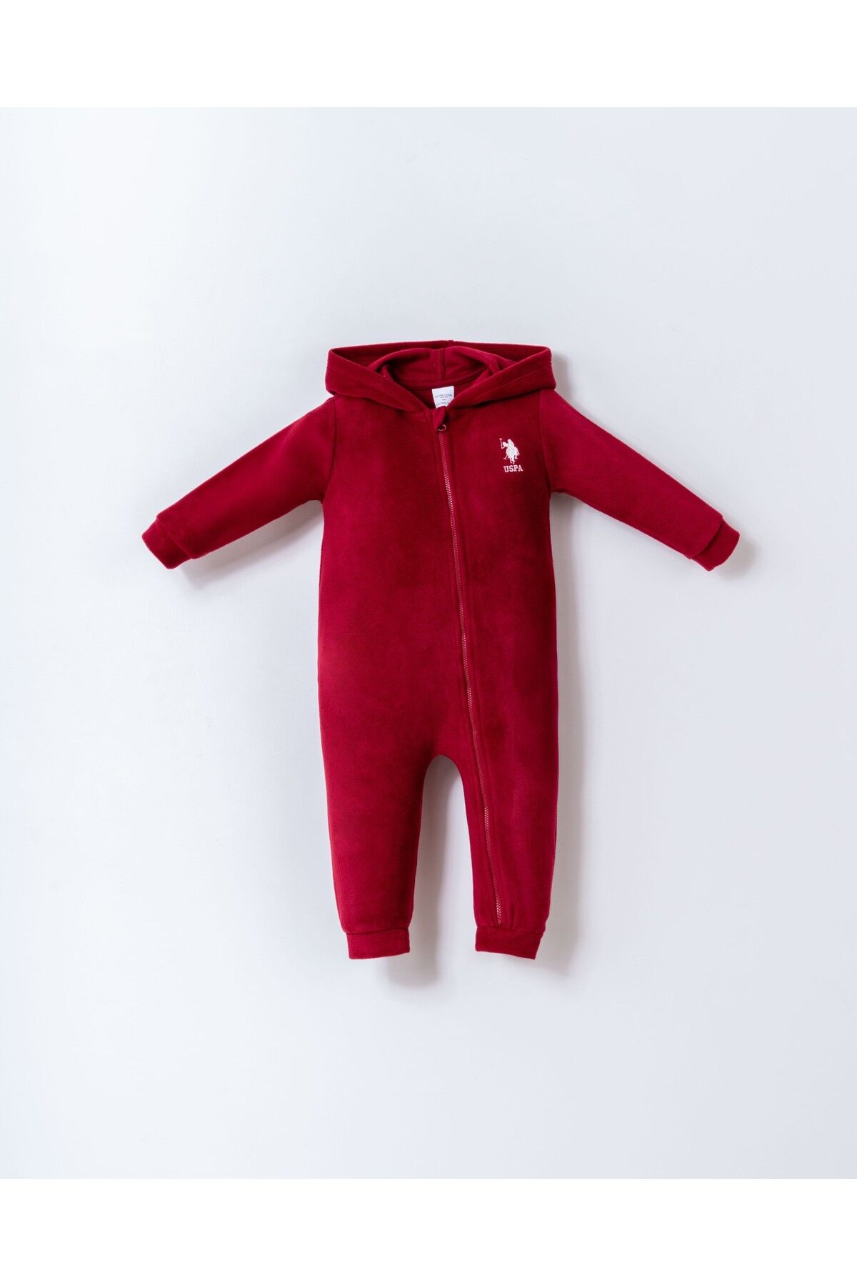 U.S. Polo Assn - U.S. Polo Assn Erkek Bebek Bordo Tulum