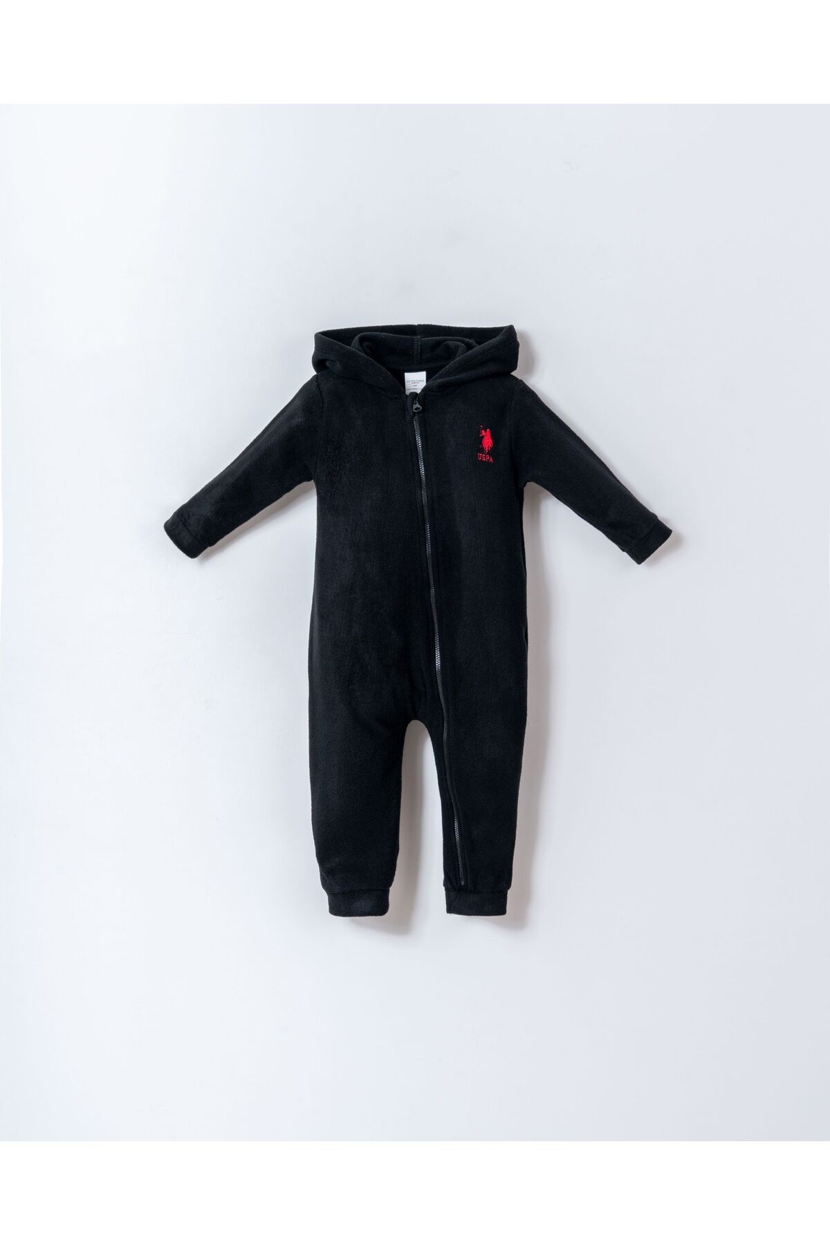 U.S. Polo Assn - U.S. Polo Assn Erkek Bebek Siyah Tulum