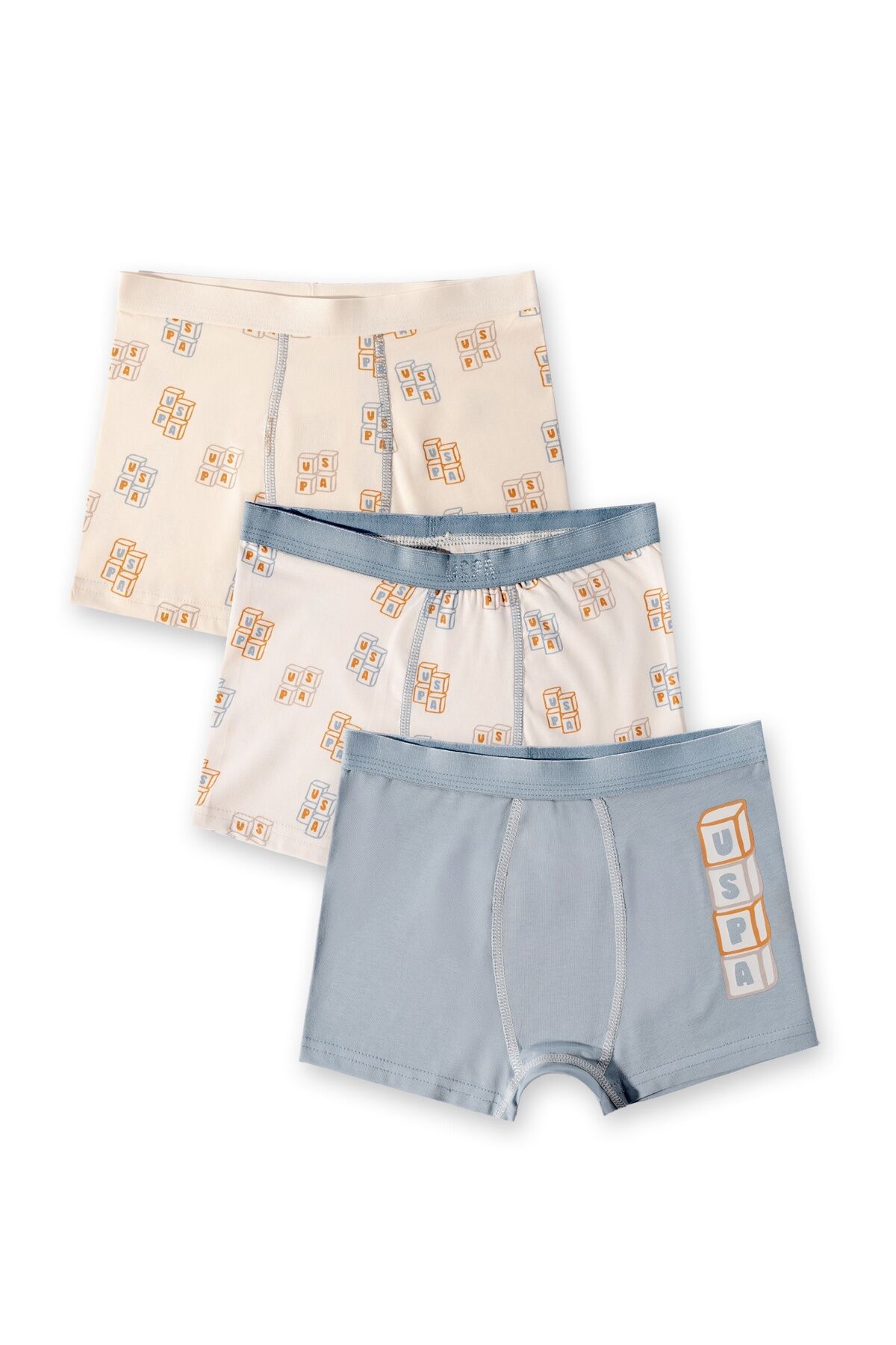 U.S. Polo Assn - U.S Polo Assn Erkek Çocuk Krem İç Giyim