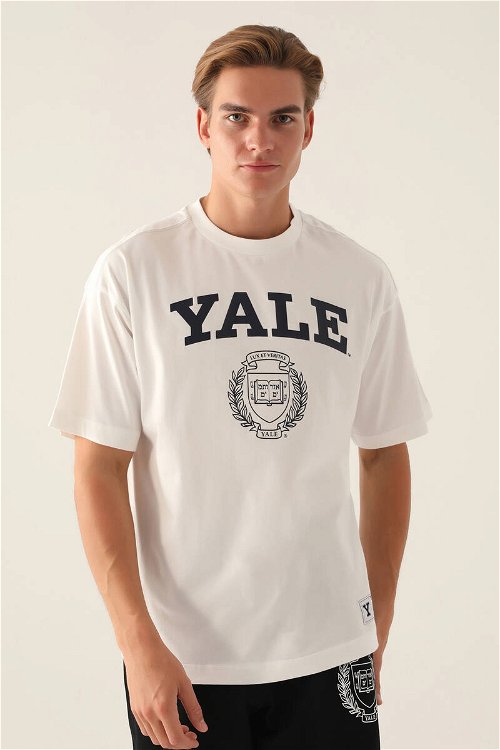 Yale Book Krem Erkek T-Shirt