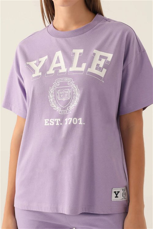 Yale Comfortable Lila Kadın T-Shirt
