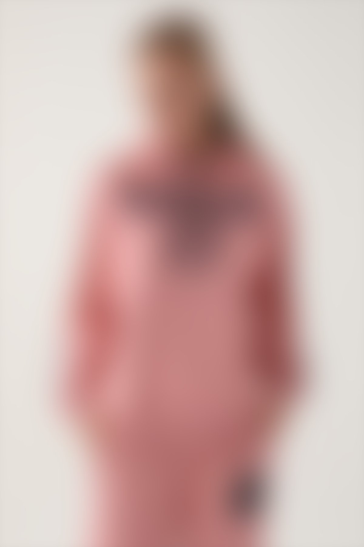 YALE - Yale Pembe Kapüşonlu Baskı Detay Kadın Sweatshirt